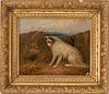 J. Langlois English O/B Painting of Terriers Hunting