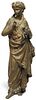 Gilt Brass Figure of Clio, Greek Muse of History