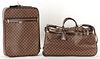 2 pcs. Louis Vuitton Luggage, Pegase Damier 55 & Damier Ebene Eole Convertible Duffle
