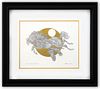 Guillaume Azoulay- Original pen and ink with hand laid gold leaf