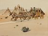 Leonard H. Reedy 1899 - 1956 | Stagecoach in Desert