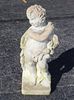 Cast cherub garden statue