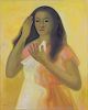 GUERRERO GALVIN, Jesus. Oil on Canvas "Mujer con