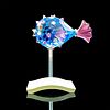 Swarovski Crystal Figurine, Cleona Capri Blue Blowfish