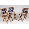Piedmont  Cigarette Folding Chairs, Group of Three