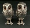 sterling silver owl cruet set Richard Comyns, London 1967
