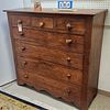 EARLY 19TH C 7 DRAWER CHEST 50"W X 52"W X 18 3/4"D