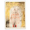RUFINO TAMAYO, Mujer en rojo, 1969, Firmada, Litografía H-C 70, 69.7 x 54.5 cm medidas totales