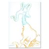 Dr. Seuss (1904-1991), "Elephant (Blue Head)" Hand Signed Original Drawing with Letter of Authenticity.