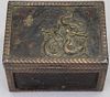 Signed Antique Chinese Copper/Bronze Dragon Box