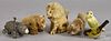 Group of six wind-up animals, 20th c., most Schuco, tallest - 5''.