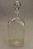 19th c. Floral Etched Glass Decanter
