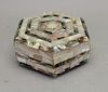 Mother of Pearl Carved Inlaid Jewelry Box
