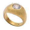 Diamond, 18k Yellow Gold Ring