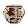 Loretta Navasie (b. 1948) - Hopi Polychrome Jar c. 1960-70s, 5.25" x 5.75" (P3767)