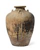 A Large Chinese Export Sukothai Pottery Jar Height 22 1/2 inches.