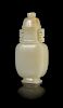 A White Jade Covered Vase Height 7 inches.