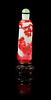 A Red Overlay White Glass Snuff Bottle Height 4 inches.