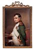 A KPM Porcelain Plaque Height 6 x width 4 inches.