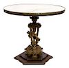 A Louis XVI Gilt Bronze Table Height 27 x diameter 30 1/4 inches.