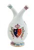 A Samson Armorial Porcelain Double-Spouted Bottle Height 8 inches.