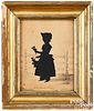 Auguste Edouart silhouette of a young girl