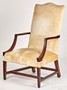 New England Federal mahogany lolling chair