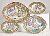 Chinese export porcelain footed dish, etc.