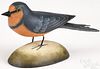 Frank S. Finney, folk art carved and painted bird