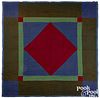 Amish diamond in square quilt, early/mid 20th c.