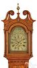 Lancaster, Pennsylvania walnut tall case clock