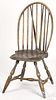 New England painted brace back Windsor chair