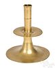 Large English brass trumpet candlestick