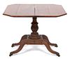 An American Empire Mahogany Flip Top Card Table Height 29 1/2 x width 36 x depth 18 1/4 inches.