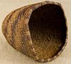 Twinned Native American Indian conical basket, early 20th c., 8'' h.