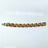 Coro Silver Feathers and Colored Rhinestones Bracelet