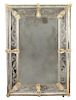 A Venetian Style Etched Mirror 44 x 31 1/2 inches.
