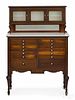 American Cabinet Company mahogany dentist's cabinet, early 20th c., 58'' h., 38'' w.