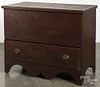 New England maple mule chest, early 19th c., 34'' h., 40 1/4'' w.