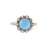 Antique 14k Gold Turquoise Pearl Ring
