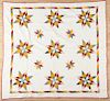 Two-pieced star quilts, ca. 1900, 79'' x 75'' and 71'' x 68''.