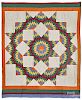 Pennsylvania broken star patchwork quilt, early 20th c., 66'' x 80''.