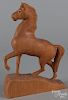 Frank Updegrove Jr. (Berks County, Pennsylvania 1903-1982), carved figure of a horse, signed on base