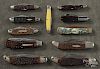 Eleven assorted pocket knives, to include Camillus, Kutmaster, Remington, Schrade, etc.