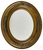 Victorian giltwood mirror, late 19th c., 14 1/2'' x 12 1/4''.