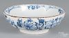 Delft blue and white bowl, 18th c., 3 1/2'' h., 10 1/4'' dia.