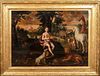 ORPHEUS ENCHANTING THE ANIMALS OIL PAINTING