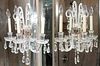 CRYSTAL TWO LIGHT SCONCES THREE