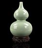 Chinese Celadon Glazed Gourd Vase,Yongzheng Period