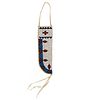 Plains Beaded Leather Knife Sheath with Cross Design c. 1960s, 12" x 4" (DW1374)